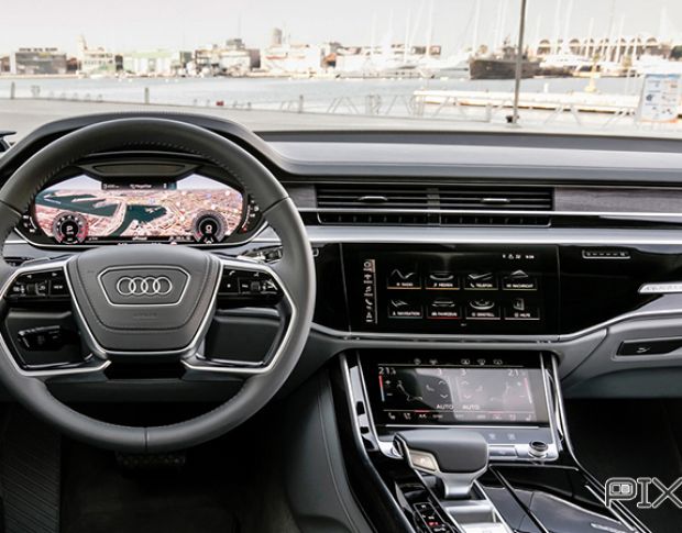 Защитное стекло Pixsel на приборную панель AUDI A8 / S8 - 11.9“ 2023 - (гибридное глянец)