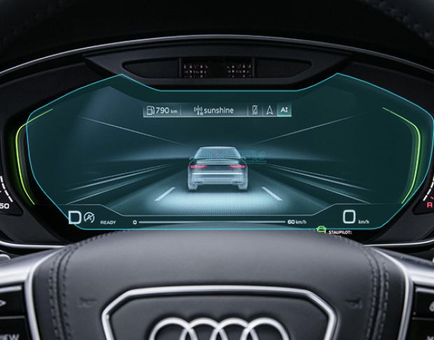 Защитное стекло Pixsel на приборную панель AUDI A8 / S8 - 11.9“ 2023 - (гибридное глянец)
