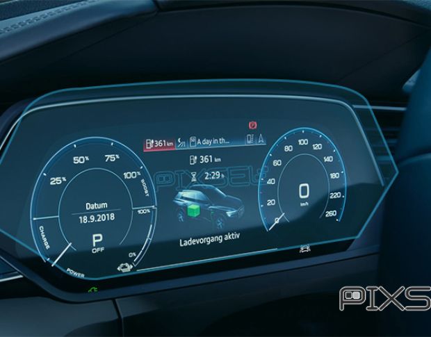 Захисне скло Pixsel на панель приладів AUDI E-TRON - 14.4“ 2018 - 2022 (гібридне глянець)