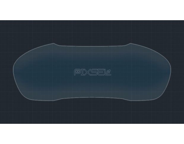 Захисне скло Pixsel на панель приладів AUDI Q2 - 11.9“ 2016 - (гібридне мат)