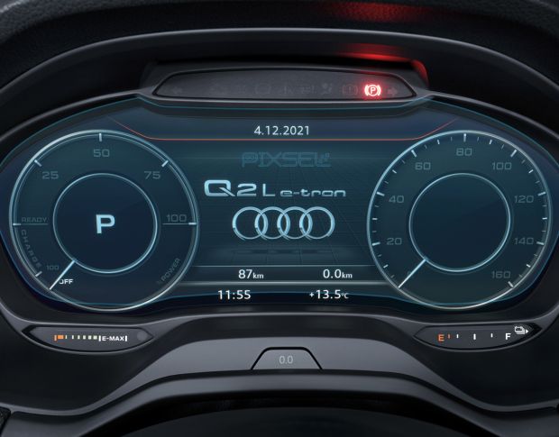 Защитное стекло Pixsel на приборную панель AUDI Q2 L e-tron - 11.9“ 2021 - (гибридное глянец)