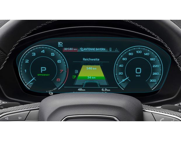 Защитное стекло Pixsel на приборную панель AUDI Q5/SQ5 - 12“ 2021 - 2024 (гибридное мат)