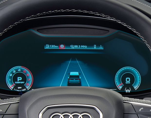 Защитное стекло Pixsel на приборную панель AUDI Q8 / SQ8 / RSQ8 - 12“ 2023 - (гибридное глянец)