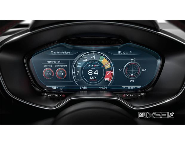 Захисне скло Pixsel на панель приладів AUDI TT - 11.8“ 2019 - (гібридне глянець)