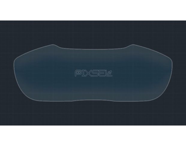 Захисне скло Pixsel на панель приладів AUDI TT - 11.8“ 2019 - (гібридне глянець)