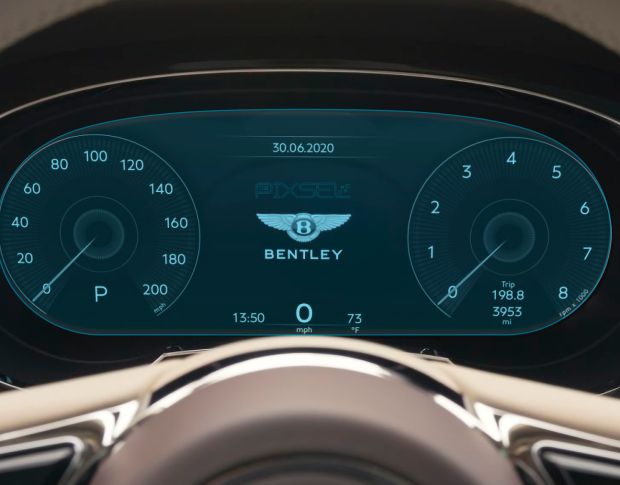 Захисне скло Pixsel на панель приладів BENTLEY BENTAYGA - 11.8“ 2020 - (гібридне мат)