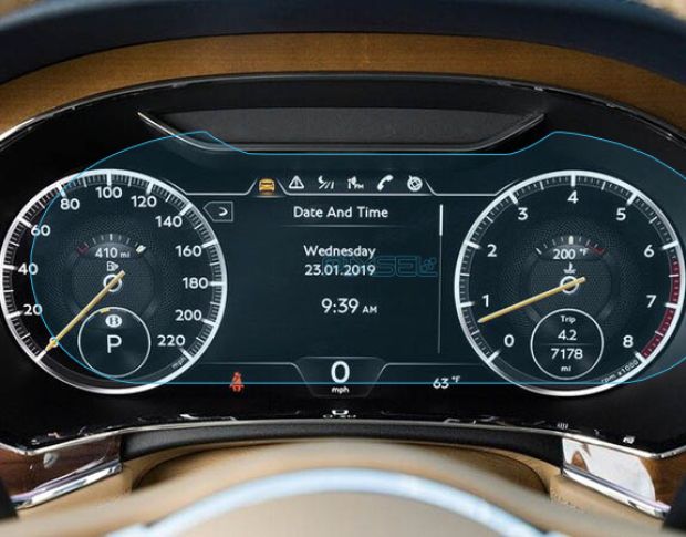 Захисне скло Pixsel на панель приладів BENTLEY CONTINENTAL GT - 12“ 2018 - 2024 (гібридне мат)