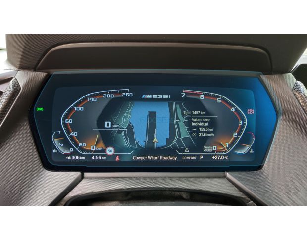 Защитное стекло Pixsel на приборную панель BMW 2 / M2 - 12.5“ 2021 - 2022 (G42, F87, F44) (гибридное мат)
