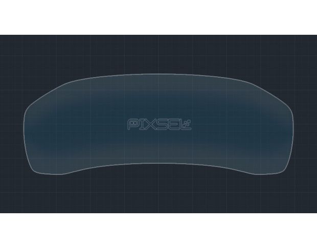 Захисне скло Pixsel на панель приладів BMW 3 / M3 - 14“ 2019 - 2022 (G20, G21, G80) (гібридне глянець)