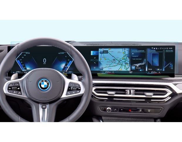 Защитное стекло Pixsel на приборную панель BMW 3 / M3 - 30.1“ 2022 - (G20, G21, G80, G81) (гибридное мат)