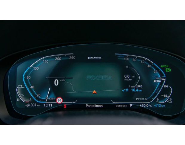 Защитное стекло Pixsel на приборную панель BMW 5 / M5 - 14.3“ 2020 - 2023 (G30, G31, G38, F90) (гибридное мат)