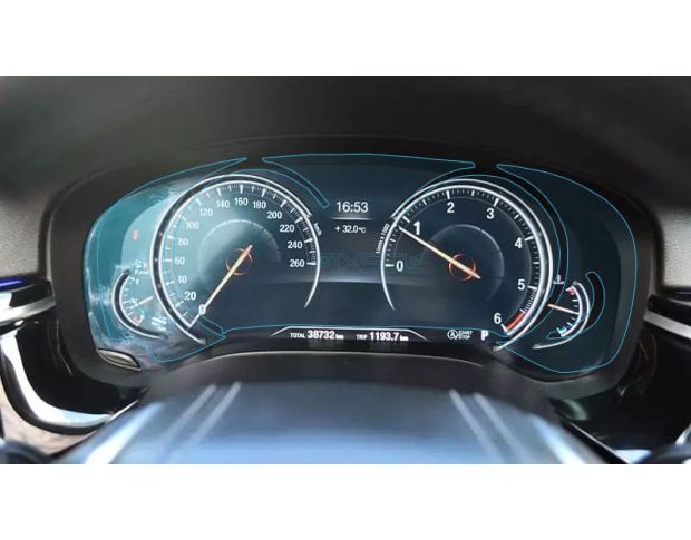 Защитное стекло Pixsel на приборную панель BMW 5 / M5 - 14.6“ 2017 - 2020 (G30, G31, G38, F90) (гибридное мат)