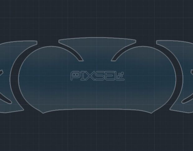 Защитное стекло Pixsel на приборную панель BMW 5 / M5 - 14.6“ 2017 - 2020 (G30, G31, G38, F90) (гибридное мат)