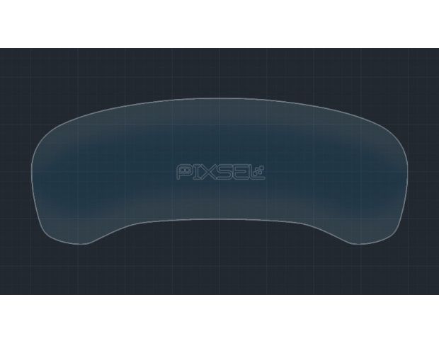 Захисне скло Pixsel на панель приладів BMW 7 - 14.2“ 2019 - 2022 (G11, G12) (гібридне глянець)