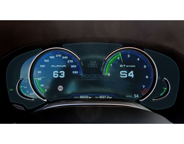 Защитное стекло Pixsel на приборную панель BMW 7 - 14.6“ 2015 - 2018 (G11, G12) (гибридное глянец)