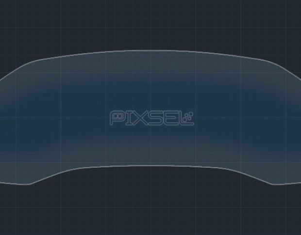 Захисне скло Pixsel на панель приладів BMW 8 / M8 - 14“ 2018 - (G14, G15, G16 / F91, F92, F93) (гібридне глянець)
