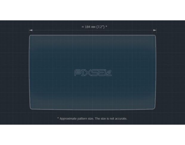 Захисне скло Pixsel на панель приладів BMW I3 - 8.3“ 2013 - 2016 (I01) (гібридне глянець)