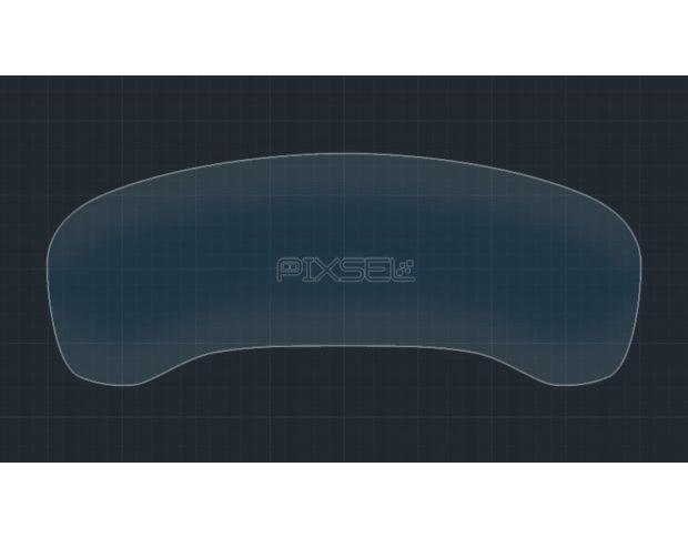 Захисне скло Pixsel на панель приладів BMW X4 - 14.3“ 2022 - (G02) (гібридне глянець)