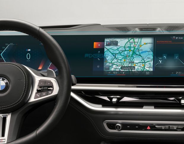 Захисне скло Pixsel на панель приладів BMW X6 - 30.1“ 2023 - (G06) (гібридне мат)
