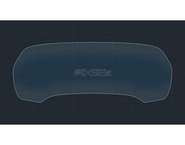 Захисне скло Pixsel на панель приладів BMW X7 - 14.2“ 2019 - 2022 (G07) (гібридне глянець)