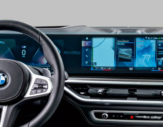 Защитное стекло Pixsel на приборную панель BMW X7 - 30.1“ 2022 - (G07) (гибридное глянец)