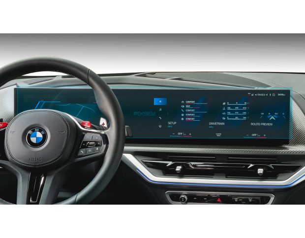 Захисне скло Pixsel на панель приладів BMW XM - 30.1“ 2023 - (G09) (гібридне глянець)