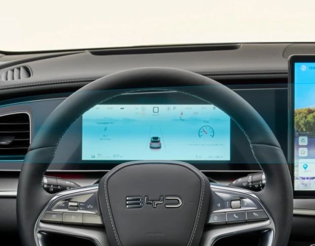 Захисне скло Pixsel на панель приладів BYD SEALION 7 26.1“ 2024 - (гібридне мат)