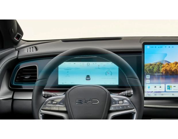 Захисне скло Pixsel на панель приладів BYD SEALION 7 26.1“ 2024 - (гібридне мат)
