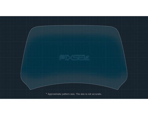 Защитное стекло Pixsel на приборную панель BYD YUAN PLUS - 7.8“ 2022 - (гибридное глянец)
