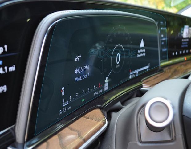 Захисне скло Pixsel на панель приладів CADILLAC ESCALADE - 18.1“ 2020 - (гібридне глянець)