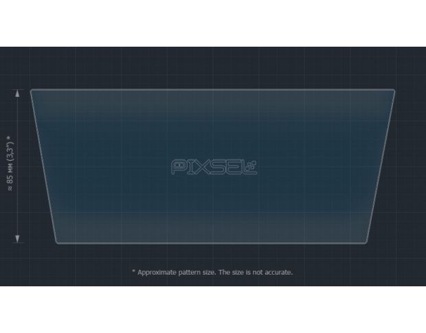 Защитное стекло Pixsel на приборную панель CITROEN C4 - 8.6“ 2020 - 2024 (гибридное глянец)