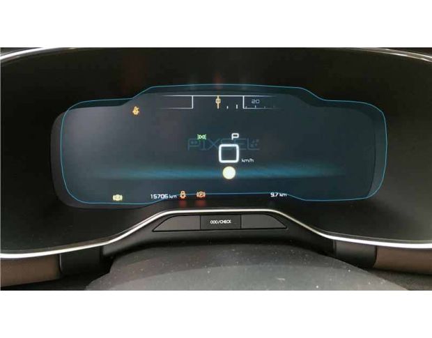 Защитное стекло Pixsel на приборную панель CITROEN C5 Aircross - 12“ 2018 - 2022 (гибридное глянец)