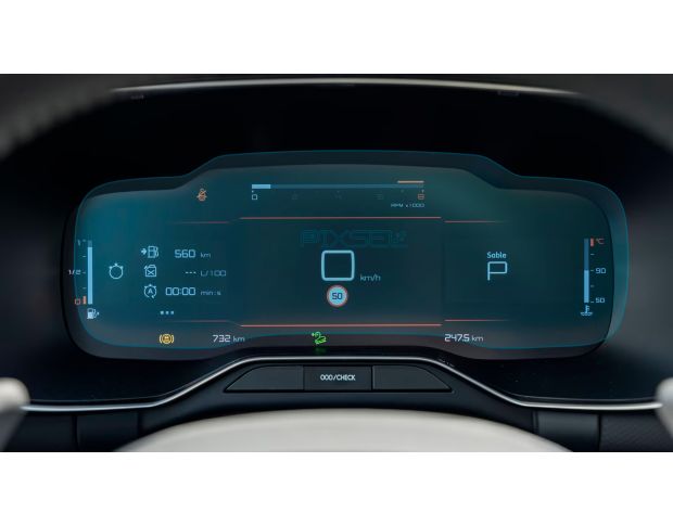 Защитное стекло Pixsel на приборную панель CITROEN C5 Aircross - 12“ 2022 - (гибридное мат)