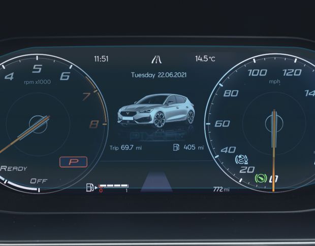 Захисне скло Pixsel на панель приладів CUPRA LEON - 9.9“ 2020 - 2024 (гібридне мат)
