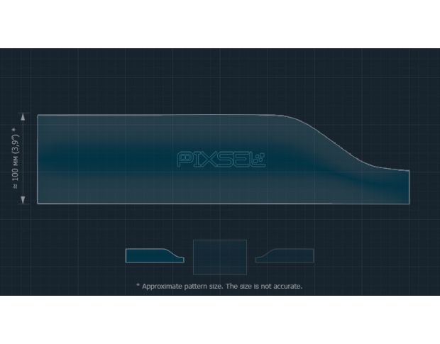 Защитное стекло Pixsel на приборную панель DENZA N7 - 16.7“ 2023 - (гибридное глянец)