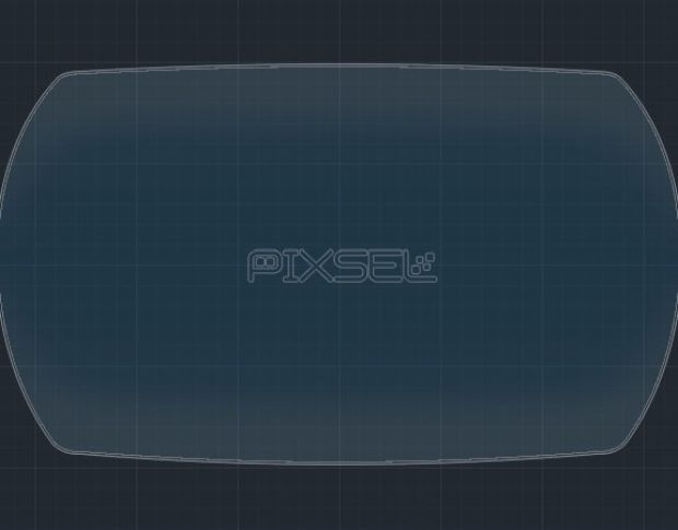 Защитное стекло Pixsel на приборную панель DS 3 - 6.7“ 2018 - (гибридное мат)