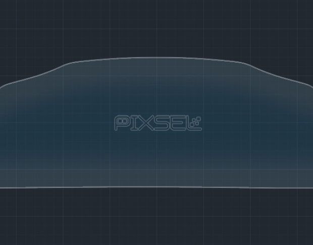 Защитное стекло Pixsel на приборную панель DS 7 - 11.9“ 2018 - (гибридное глянец)