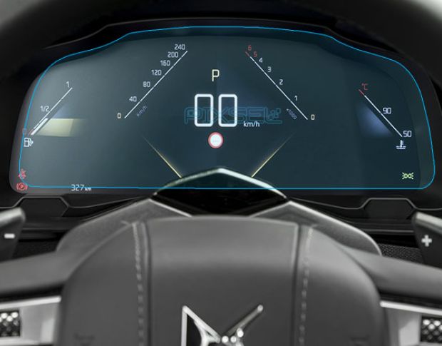 Захисне скло Pixsel на панель приладів DS 7 - 11.9“ 2018 - (гібридне мат)