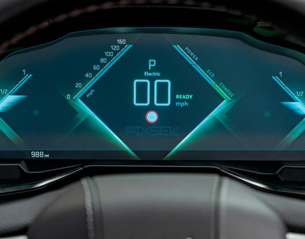 Захисне скло Pixsel на панель приладів DS 9 - 12“ 2020 - (гібридне мат)