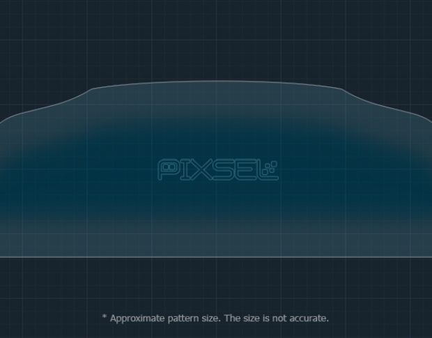 Захисне скло Pixsel на панель приладів DS 9 - 12“ 2020 - (гібридне мат)