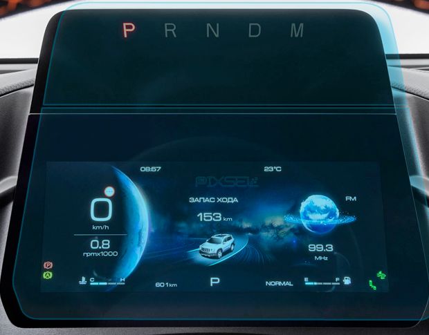 Захисне скло Pixsel на панель приладів HAVAL Dargo - 14.9“ 2021 - (гібридне мат)