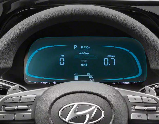 Захисне скло Pixsel на панель приладів HYUNDAI PALISADE - 12.2“ 2023 - (гібридне глянець)