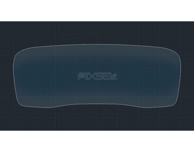 Захисне скло Pixsel на панель приладів HYUNDAI SANTA FE - 12.8“ 2020 - 2022 (гібридне глянець)