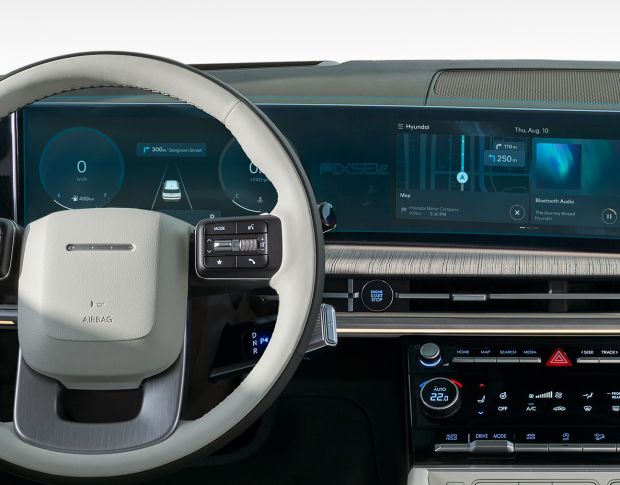Захисне скло Pixsel на панель приладів HYUNDAI SANTA FE - 27.4“ 2024 - (гібридне глянець)