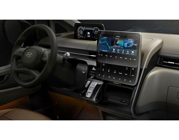 Защитное стекло Pixsel на приборную панель HYUNDAI STARIA - 13“ 2021 - (гибридное глянец)