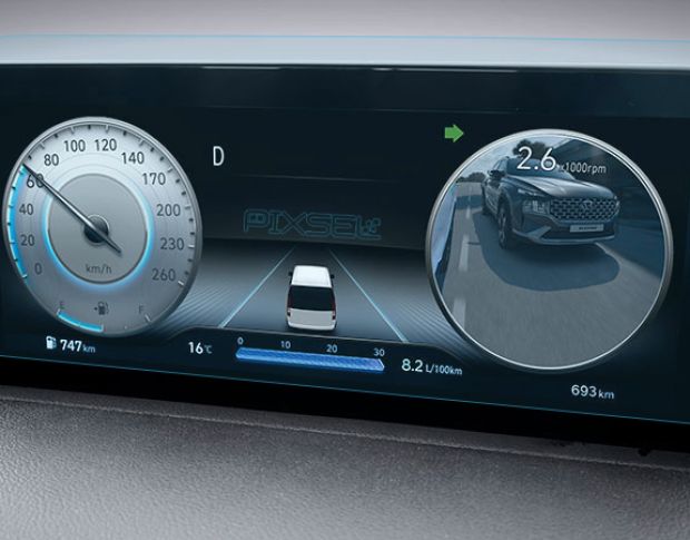 Захисне скло Pixsel на панель приладів HYUNDAI STARIA - 13“ 2021 - (гібридне мат)