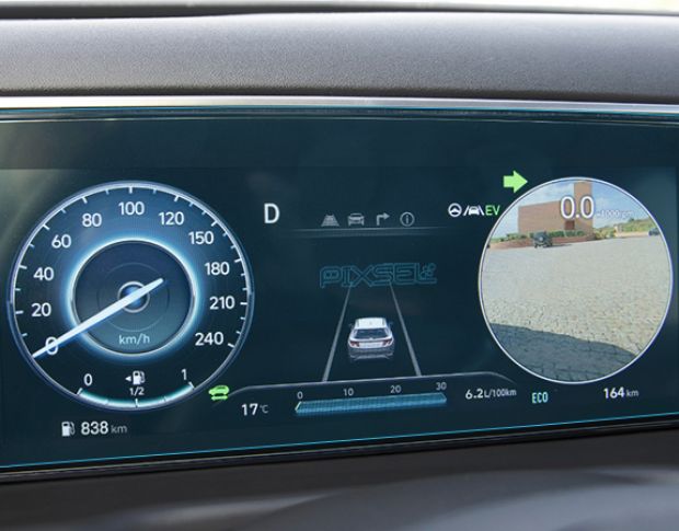 Захисне скло Pixsel на панель приладів HYUNDAI TUCSON - 11.5“ 2020 - (гібридне мат)