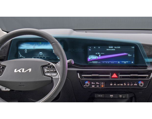 Захисне скло Pixsel на панель приладів KIA NIRO - 30.3“ 2022 - (гібридне глянець)