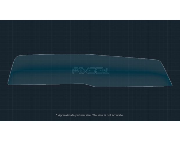 Захисне скло Pixsel на панель приладів KIA NIRO - 30.3“ 2022 - (гібридне глянець)