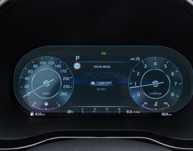 Защитное стекло Pixsel на приборную панель KIA PROCEED - 12.7“ 2019 - (гибридное глянец)
